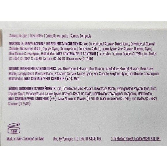 Younique Moodstruck Beloved Volume 2 Pressed Shadow, 4 Eyeshadow Palette New - Picture 6 of 6